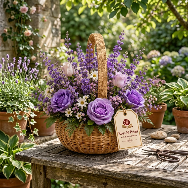 Lavender Charm Basket Main Image