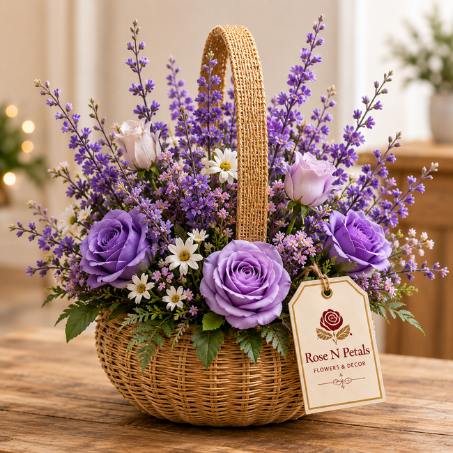 Lavender Charm Basket Hover Image