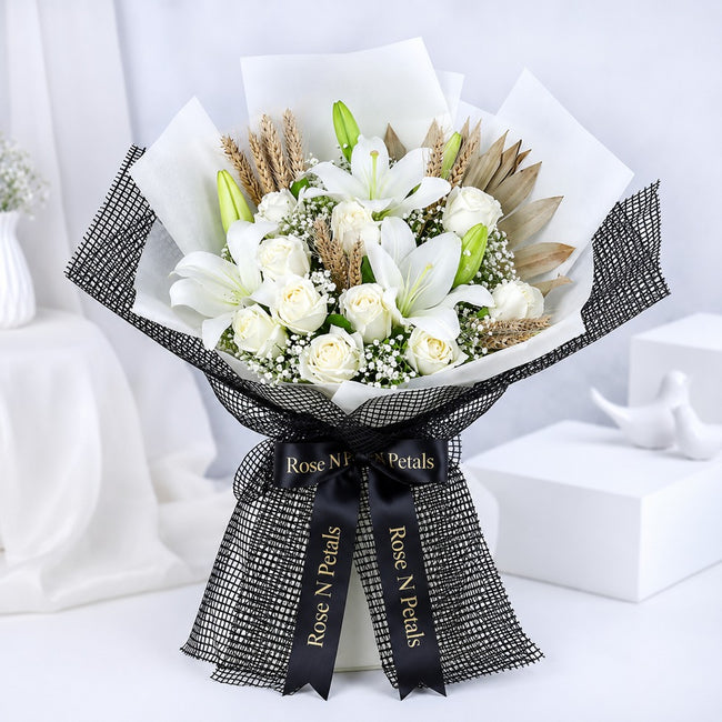Graceful Whispers of White Bloom Hover Image